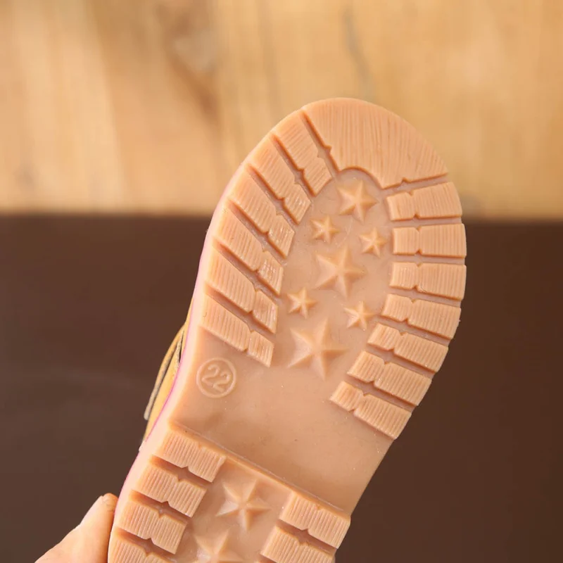 Детская одежда для мальчиков Ботинки Мартенс Зимние теплые бархатные зимние