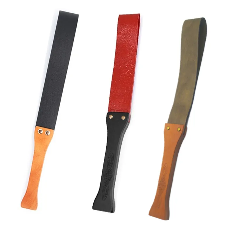 Плетка из флоггер БДСМ кожи с деревянной ручкой Фетиш-ресницы для интимных