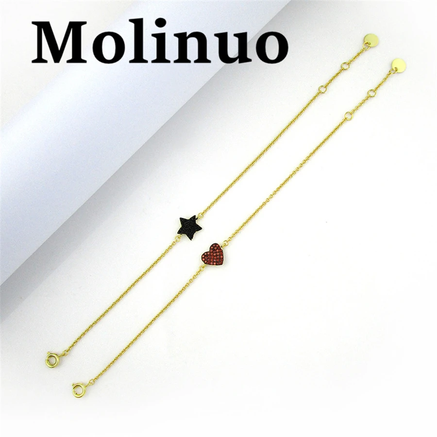 Molinuo new Simple personality Sen network red expression pack mini symbol bracelet female girlfriends gift star love |