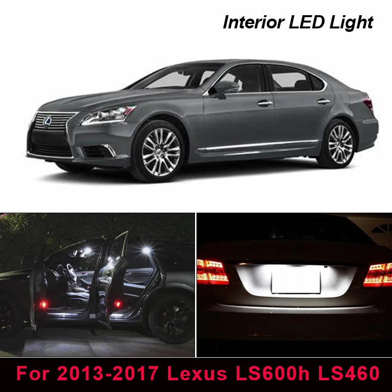 9X белый светодиодный светильник для интерьера комплект 2013-2017 Lexus LS600h LS460 карта