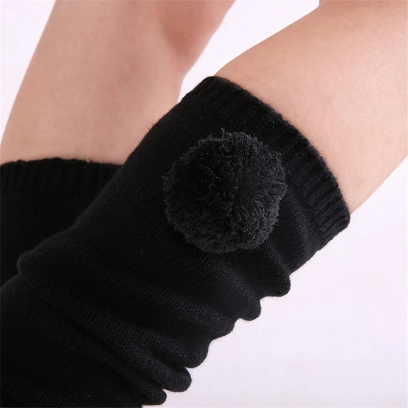 Женские носки для йоги с открытым каблуком 1 пара зимние плотные теплые чулки до