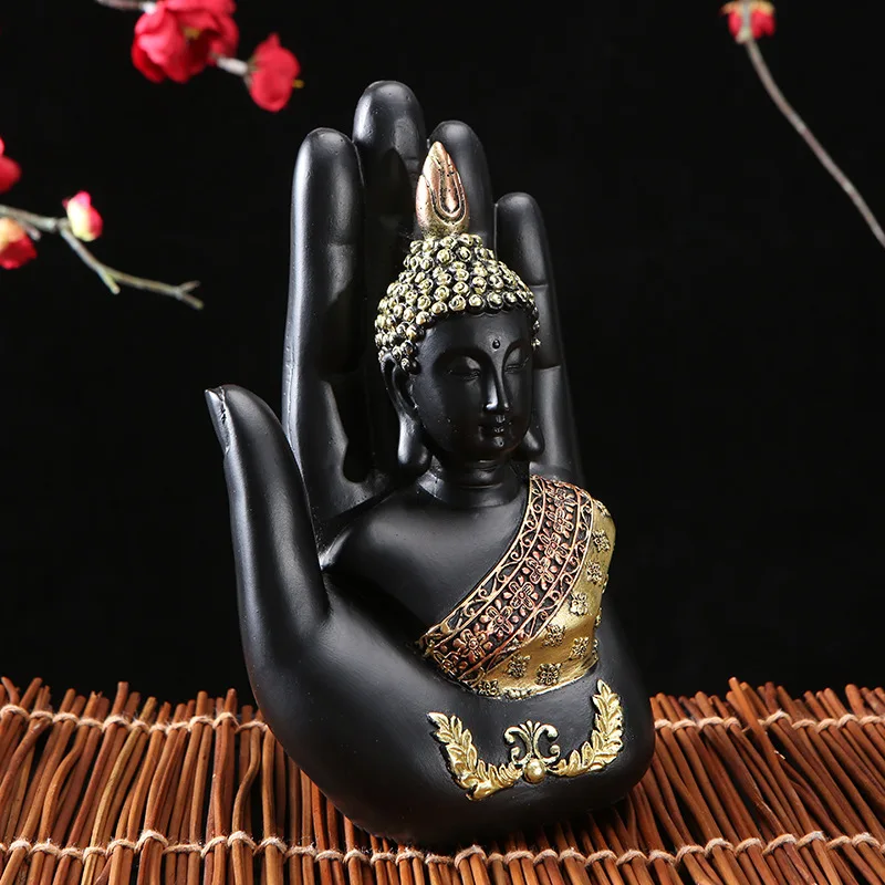 Home Decoration Buddha Statue Thailand Sculpture Green Resin Hand Made Buddhism Hindu Fengshui Figurine Meditation | Дом и сад