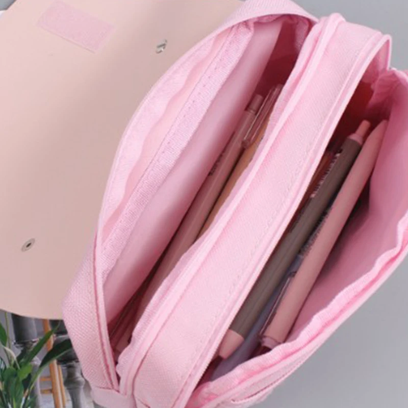

Pencil Bag Large Double Layer Cherry Blossom Pencil Case Supplies Pencilcase School Box Pencil Pouch Stationery