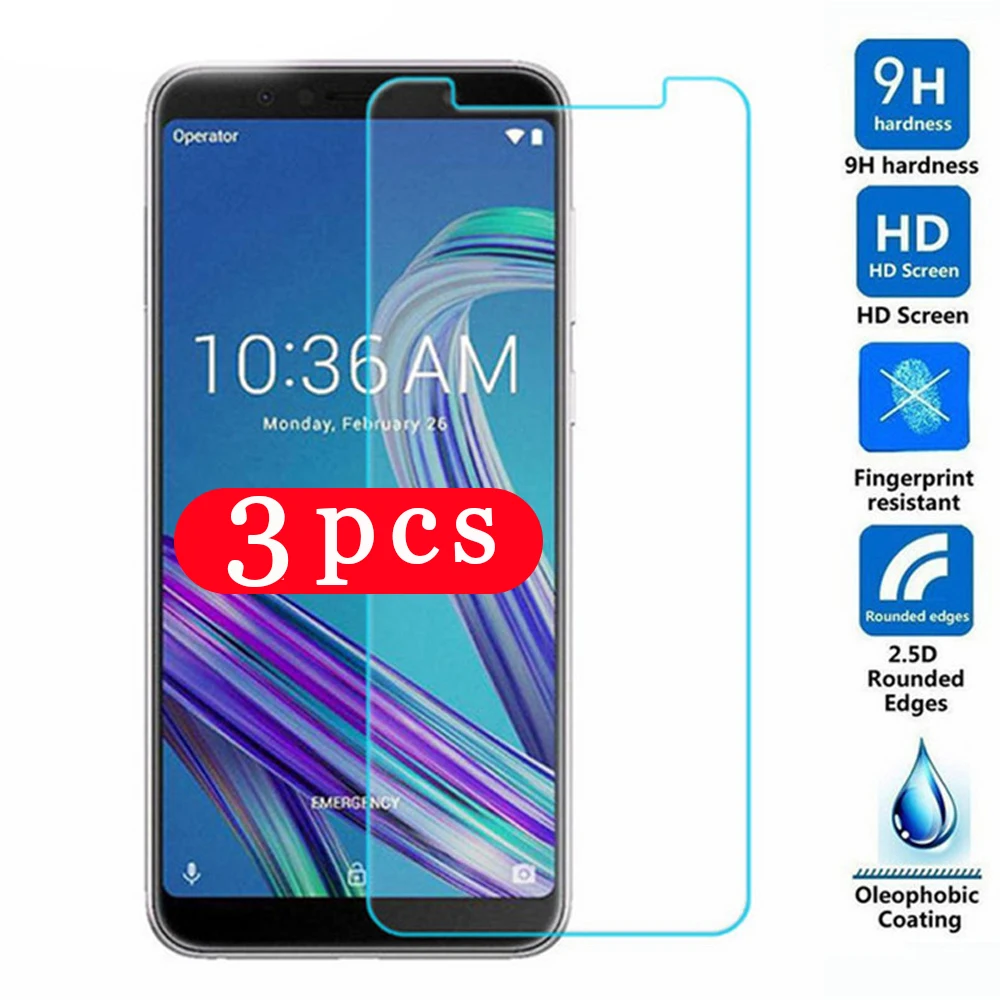 

3/2/1Pcs 9H for Asus Zenfone Max Pro M1 ZB601KL ZB602KL M2 ZB631KL tempered glass protective phone screen protector glass film