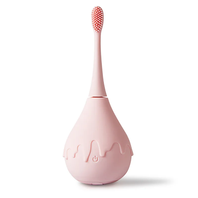 

Teeth Whitening Acoustic Wave Electric Sonic Toothbrush Waterproof Silicone Brush Head Children Electric Toothbrush USB Charging