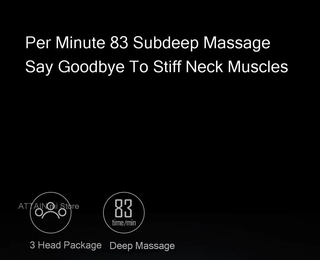 Многофункциональный Xiaomi умный массажер для шеи двойной компресс 360 ° Всенаправленный плавающий для heathh family Xiomi MIJIA APP control