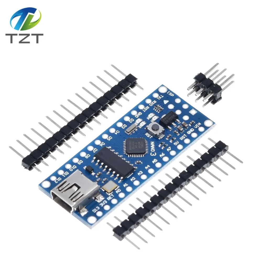 Nano Mini USB с Загрузчиком совместимый для Arduino Nano 3,0 контроллер CH340 USB драйвер 16 МГц Nano v3.0 ATMEGA328P