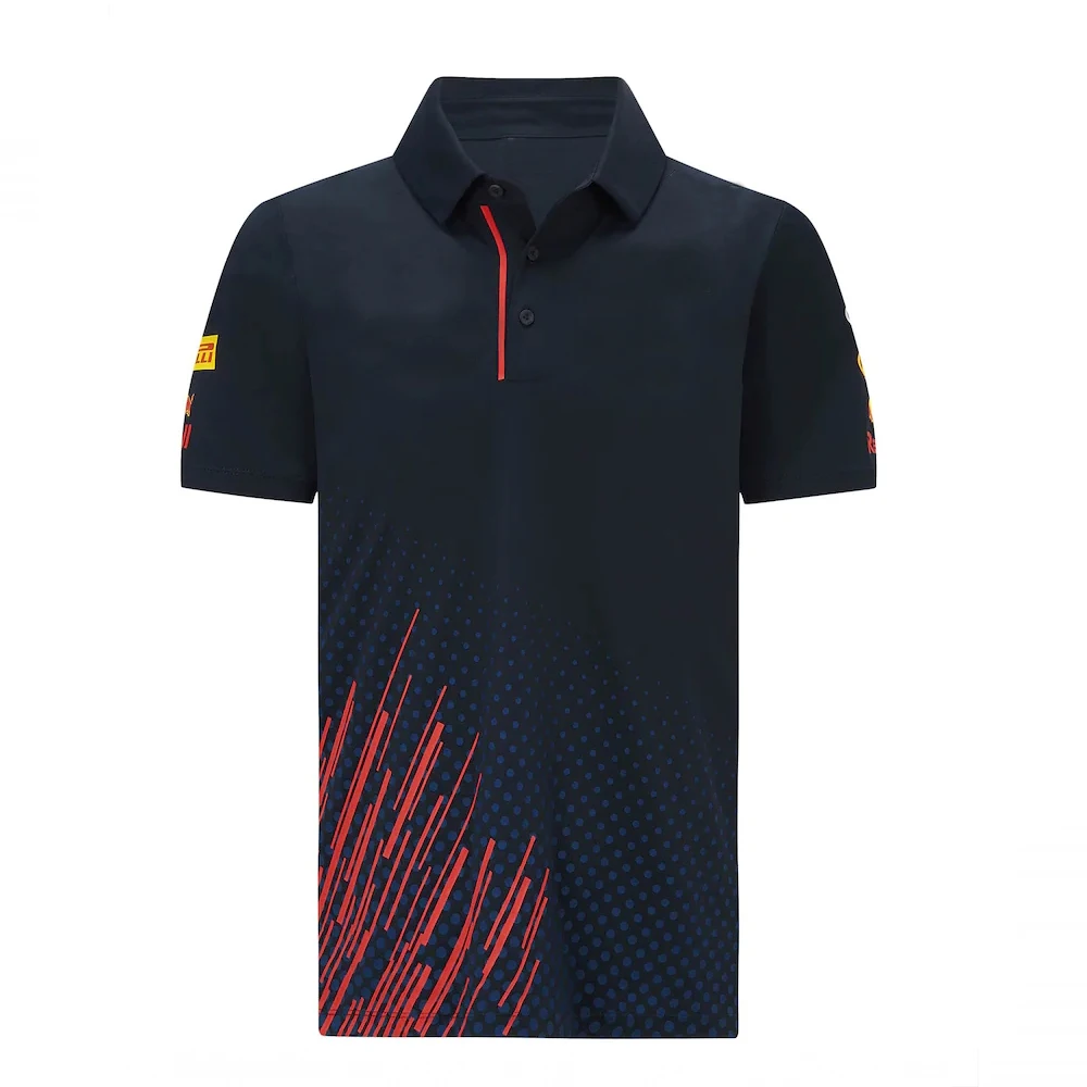 

2021 New F1 Racing Team For Honda Red Color Bull Motorsport Outdoor Quick-Drying Sports Suit Riding Polo Lapel Shirt
