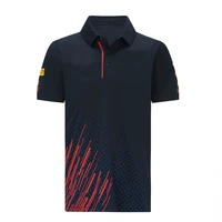 2021 new f1 racing team for honda red color bull motorsport outdoor quick drying sports suit riding polo lapel shirt