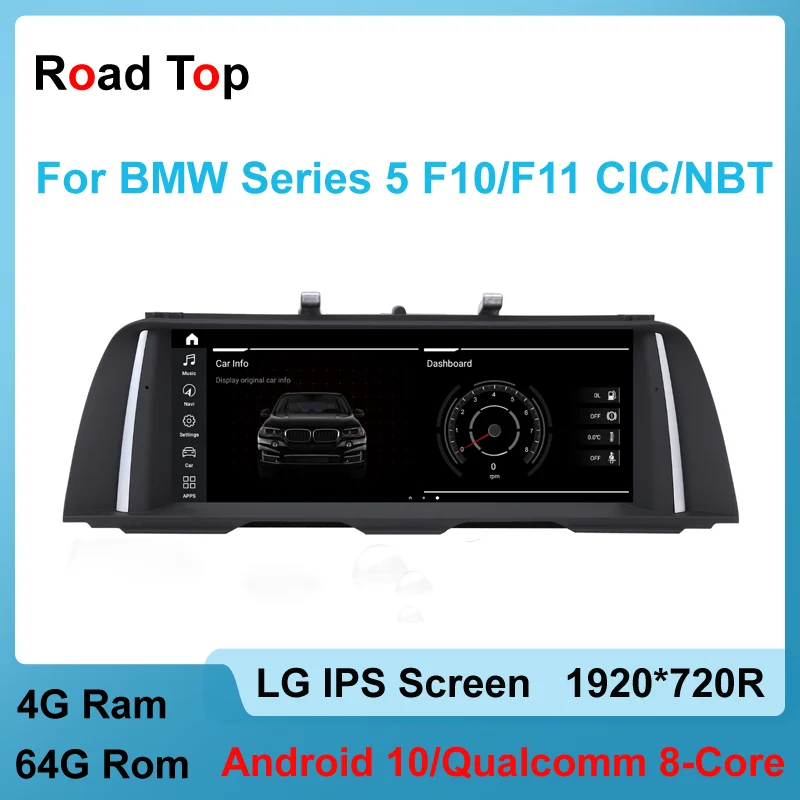 10 25 &quotAndroid OS дисплей для BMW серии 5 F10 F11 CIC/NBT 2011 2016 с GPS навигацией Wi Fi стерео Dash