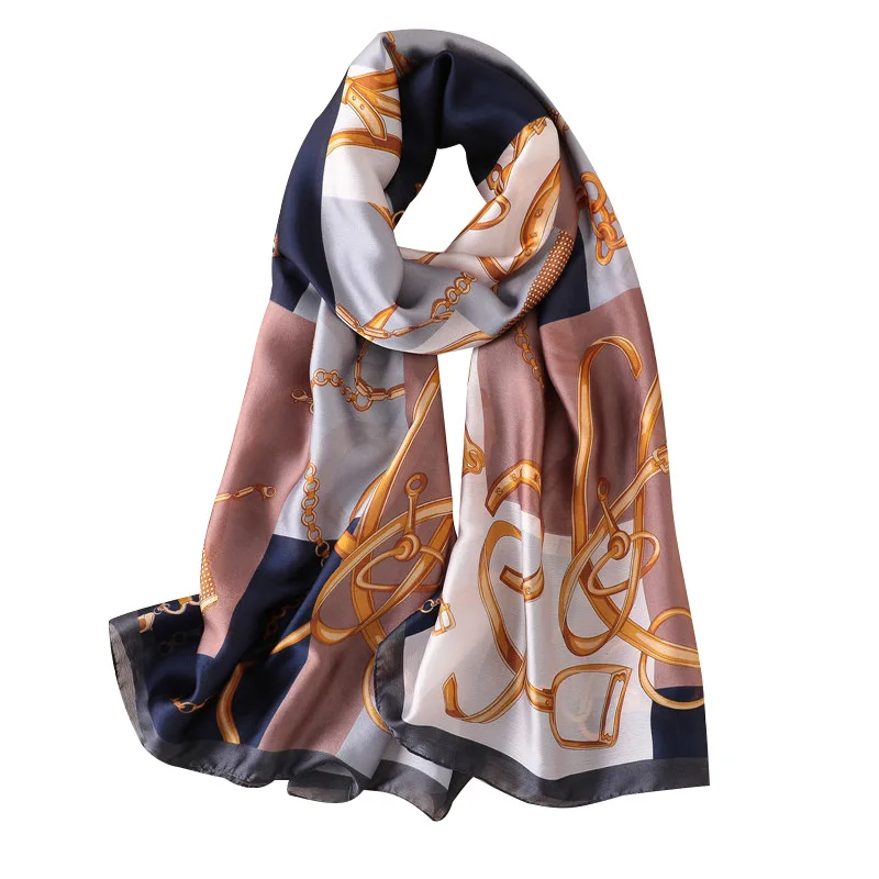 

2020 Spring Summer New Decorative Sunscreen Air Conditioning Shawl Wire at the Seaside Silk Scarf winter blanket scarves women