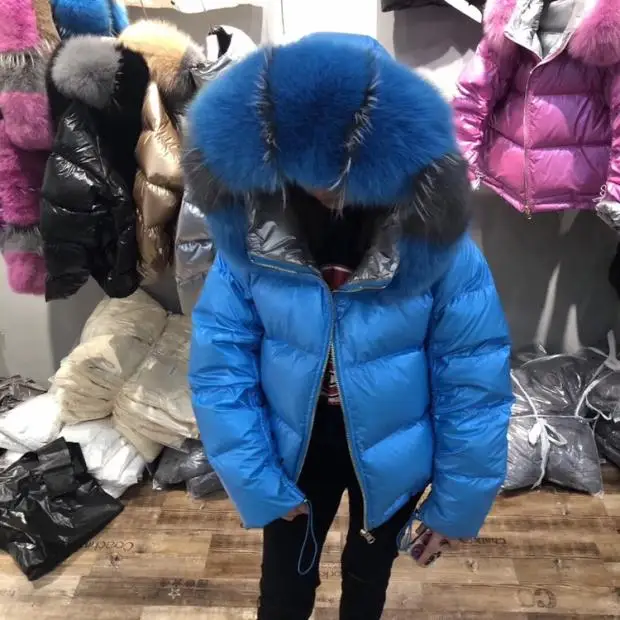 Женский пуховик с капюшоном зимняя короткая свободная повседневная куртка