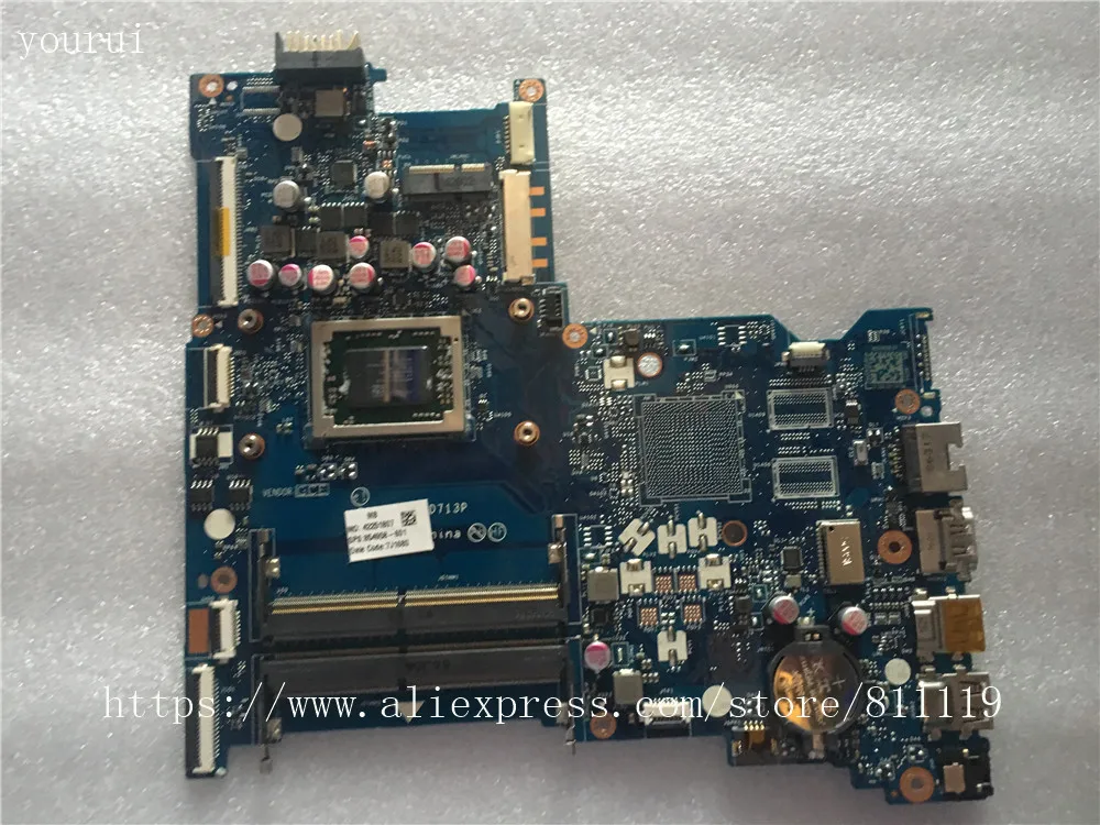 

Материнская плата yourui для ноутбука Dell 15-BA 15Z-BA 854958-001 854958-501 854958-601 BDL51 LA-D713P