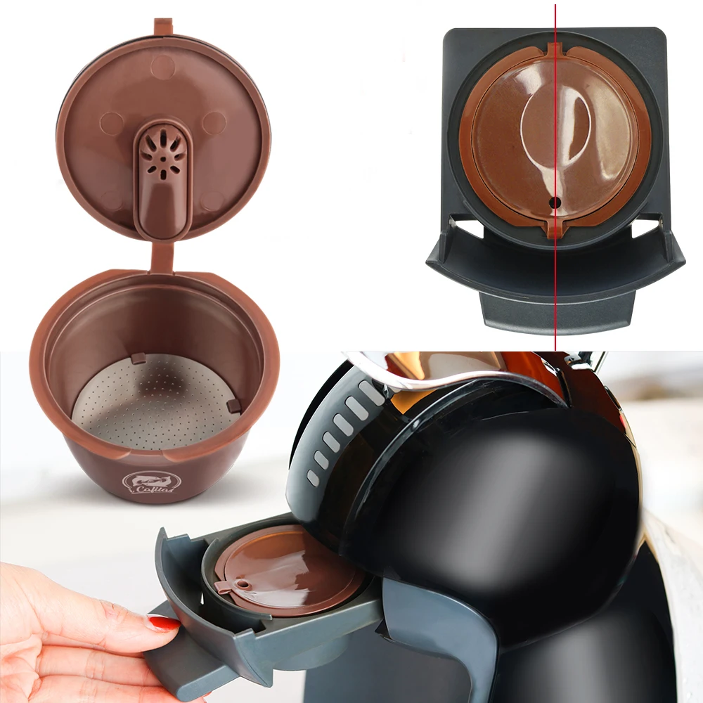 Crema Кофе капсулы смена фильтра 3rd поколения два типа combinacapsule Cafeteira многоразового многоразовые капсулы Кофе чашки корзины капельница - изображение