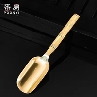 tea spoon natural bamboo chinese kongfu tea shovel tea ceremony fish shape teaware accessories