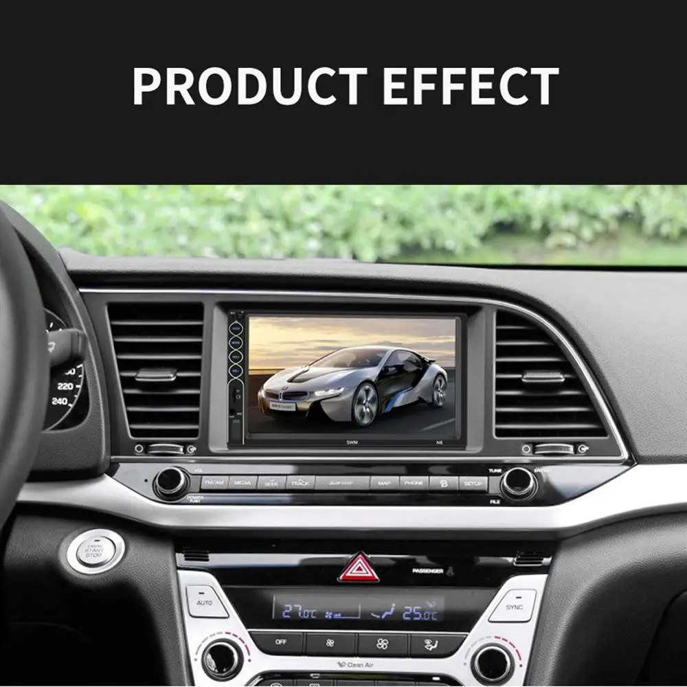 HD 7 inch Touch Screen Support Mobile Interconnection Car MP5 Player Bluetooth Hands-free Steerling Wheel Control Radio | Автомобили и