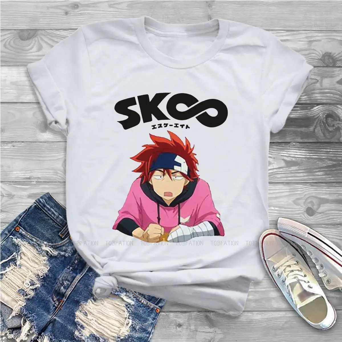 

Женская одежда специального выпуска, женские футболки с графическим принтом бесконечности SK8, винтажные свободные топы с графическим принт...