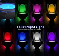 smart toilet nightlight led body motion activated onoff seat sensor lamp bathroom 16 multicolour toilet lamp hot selling