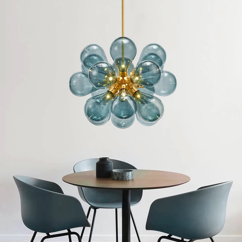 

Постмодерн, Минималистичная детская комната, креативная Люстра для гостиной, спальни, модель комнаты, кафе, стеклянный шар, цветная люстра