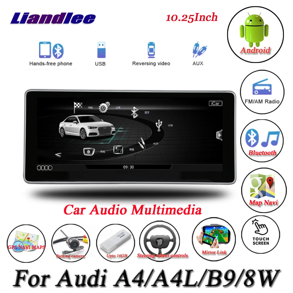

Автомобильная Мультимедийная система Android для Audi A4/A4L B9 8W 2016 2017 2018, радио, GPS-навигатор, плеер для Carplay, Android, видео
