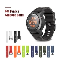anbest 26mm width watch strap for fenix 2 band soft silicone watchband for fenix 2 1 bracelet with 2 screwdrives