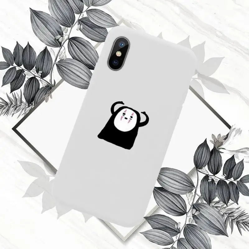 

Japan cartoon Totoro Spirited Away Phone Case White Candy Color for iPhone 11 12 mini pro XS MAX 8 7 6 6S Plus X SE 2020 XR