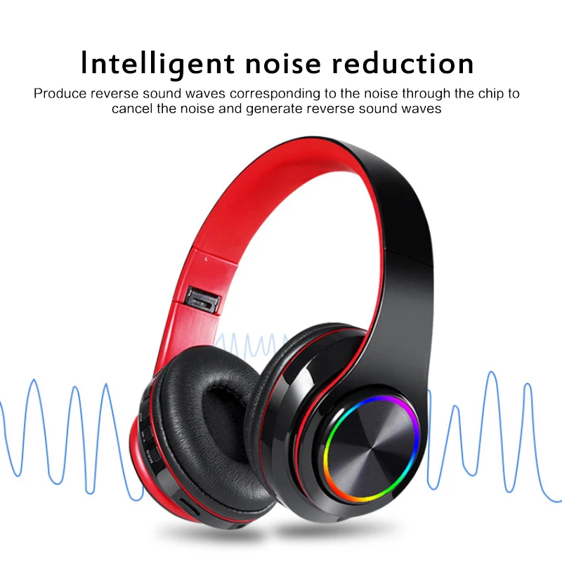 Новый Портативный Беспроводной наушники Bluetooth стерео Складная Музыкальная