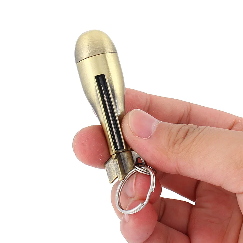 keychain Lighter Tourist Flint Fire Starter Gasoline Matches Permanent Waterproof Metal Camping Kerosene Outdoor Survival Tool | Дом и сад