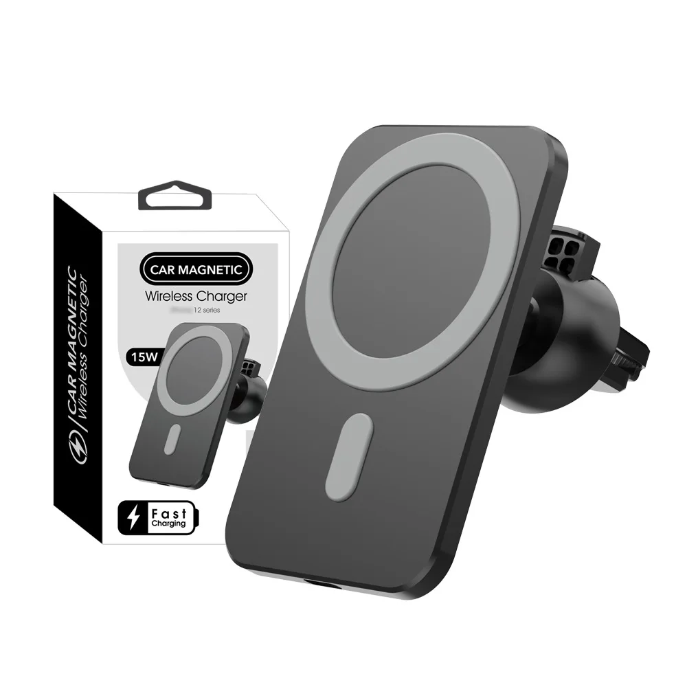 

15W Car Wireless Fast Charging Charger for Apple IPhone 12 Mini 13 Pro Max Magnetic Wireless Car Chargers for Android Smartphone