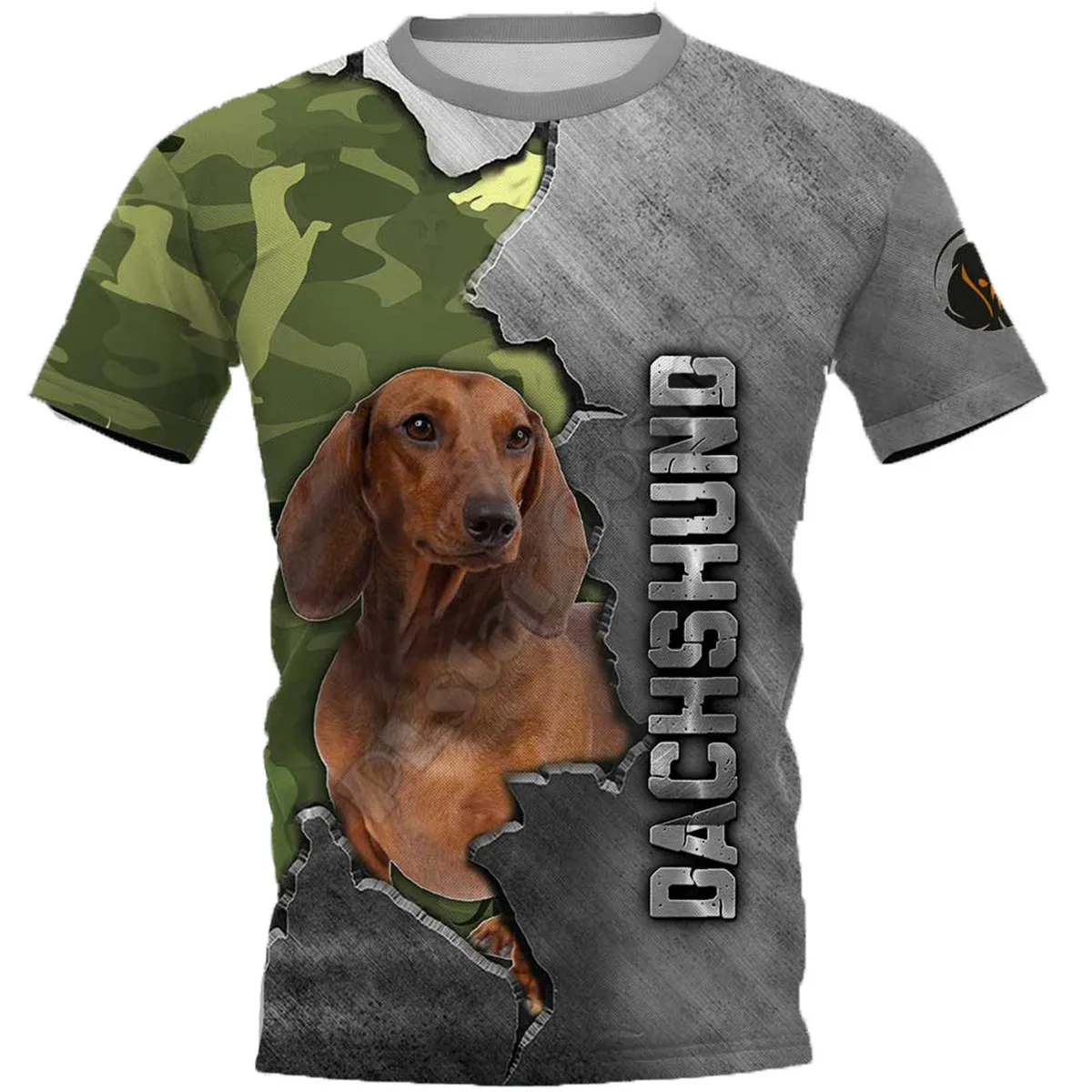 

Summer New Fashion Unisex 3D Printed Animal Dog Print T-Shirt, Fun Oversized O-Neck Cool Short-Sleeved Shirts110-6XL