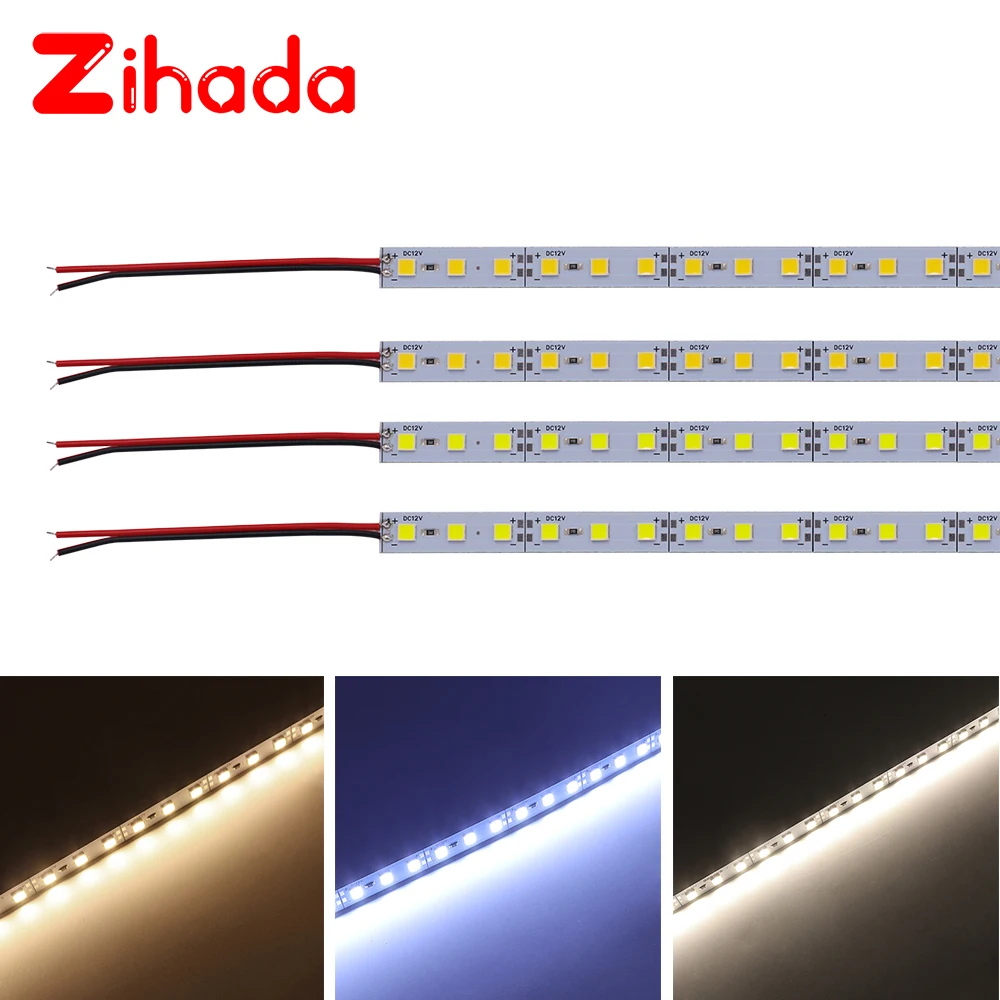 Светодиодная лента SMD 5054 алюминиевая жесткая LED полоска 25 см 50 100 10 шт. | Лампы и