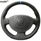 Рукоделие HuiER, строчка для Renault Megane 2 2003-2008 Scenic 2 2003-2009 Kangoo 2008, оплетка на руль