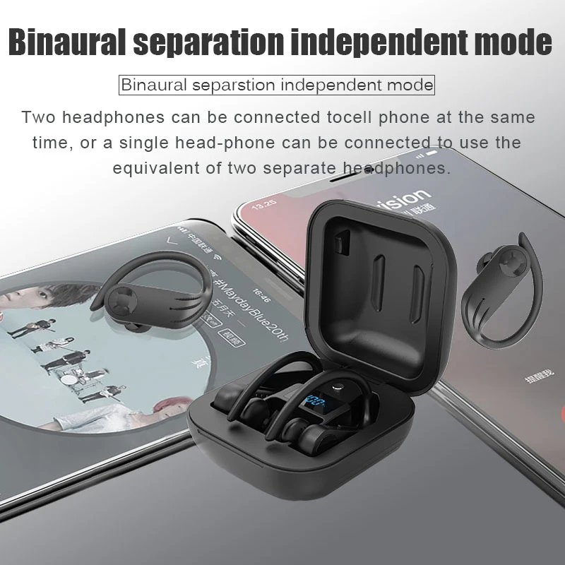 B1 Led Bluetooth наушники водонепроницаемые беспроводные TWS спортивные шумоподавляющие