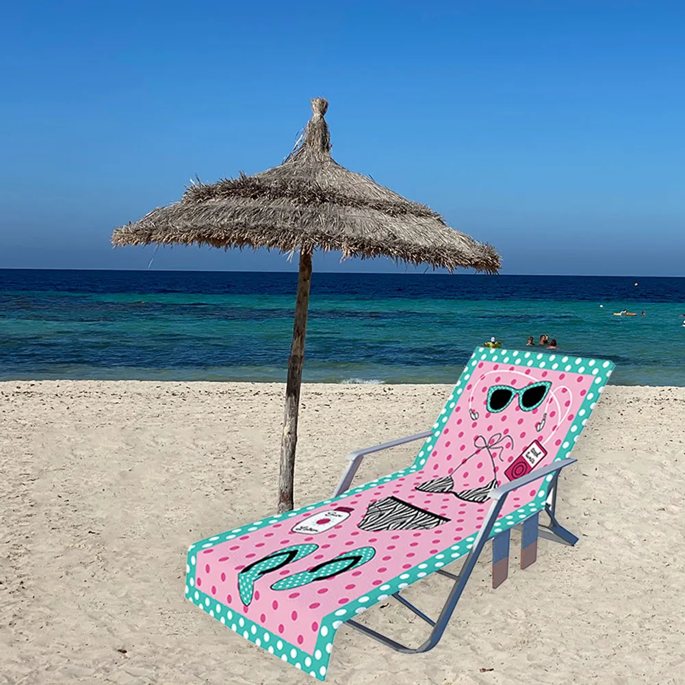 

Beach Lounge Chair Cover Towel Summer Cool Bed Garden Beach Towel Sunbath Lazy Lounger Chair Mat Sun Lounger Mate