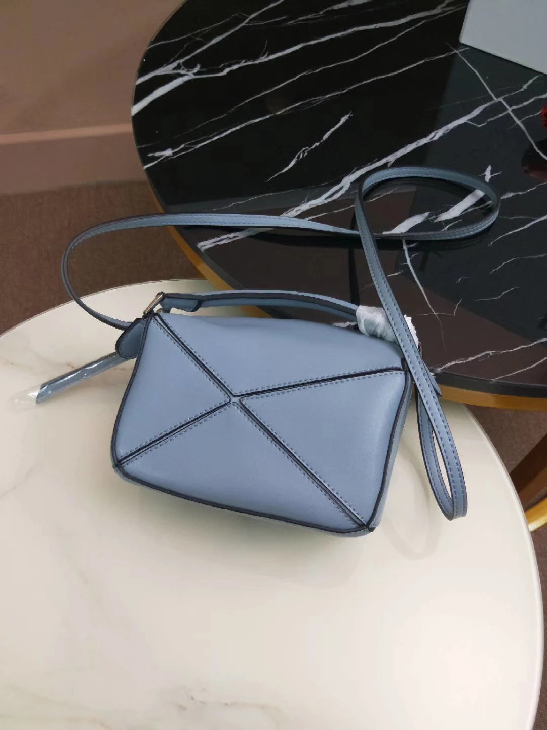 

Women Crossbody Bag Real Leather Geometric Bag Luxury Brand Top Handle Handbag Luxury Bags