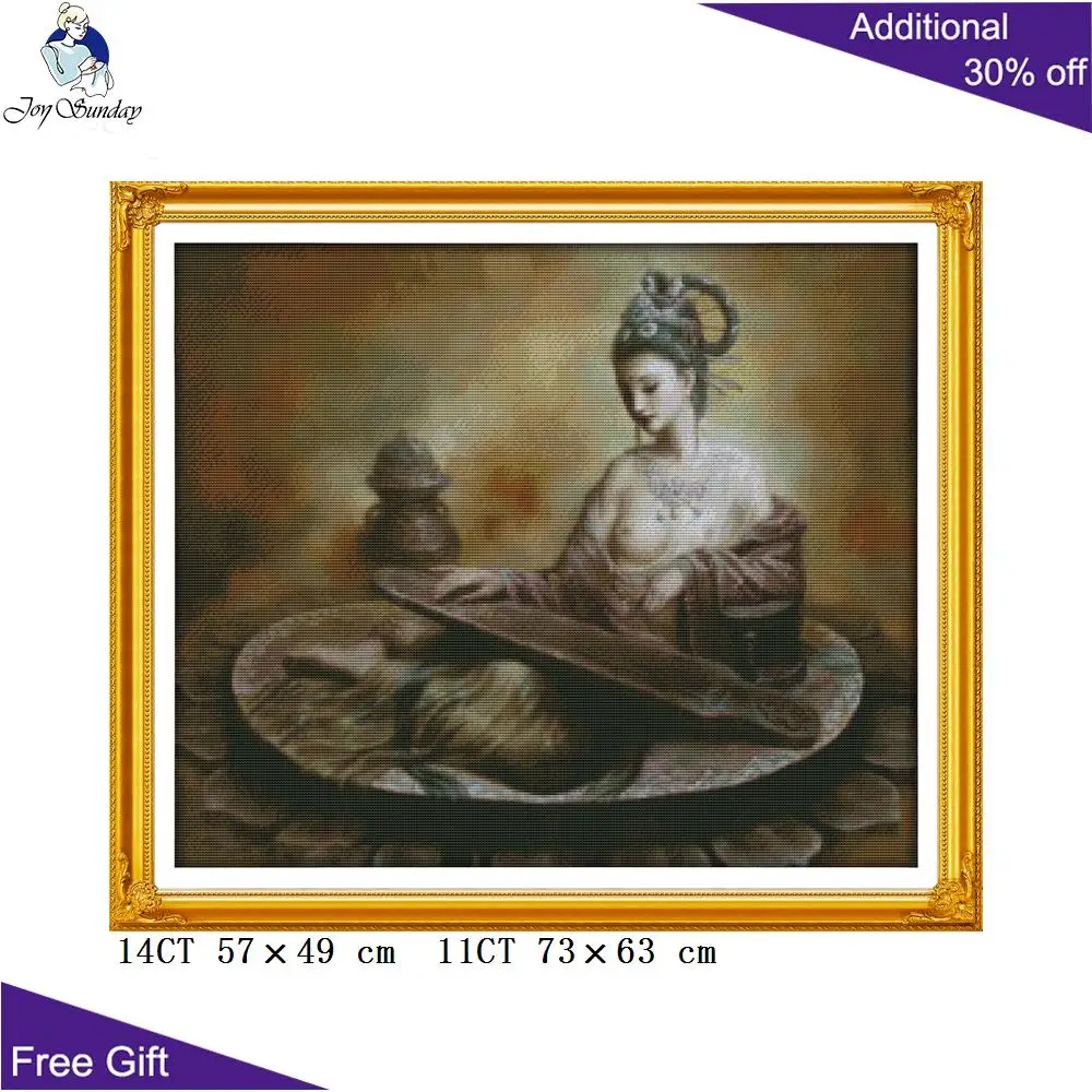 Набор для вышивки крестиком Joy Sunday Dunhuang красивый домашний декор R479 R538 R539 R681 14CT 11CT