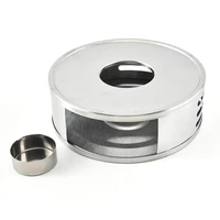 stainless steel teapot warmer stove tea heater stand teapot candle warmer holder for tea coffee milk heating base