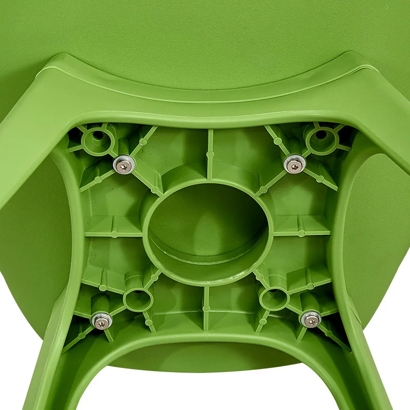 Modern Fashion S-shaped PP Plastic Chair Restaurant for Dining Room Chairs Home Living Kitchen White Green |