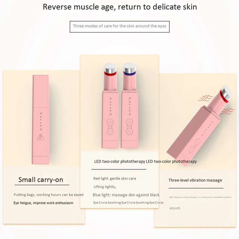 

Eye Massager, Ionic Eyes Facial Massager Wand Dark Circle Remover, Eliminate Eye Bags & Puffy Eye