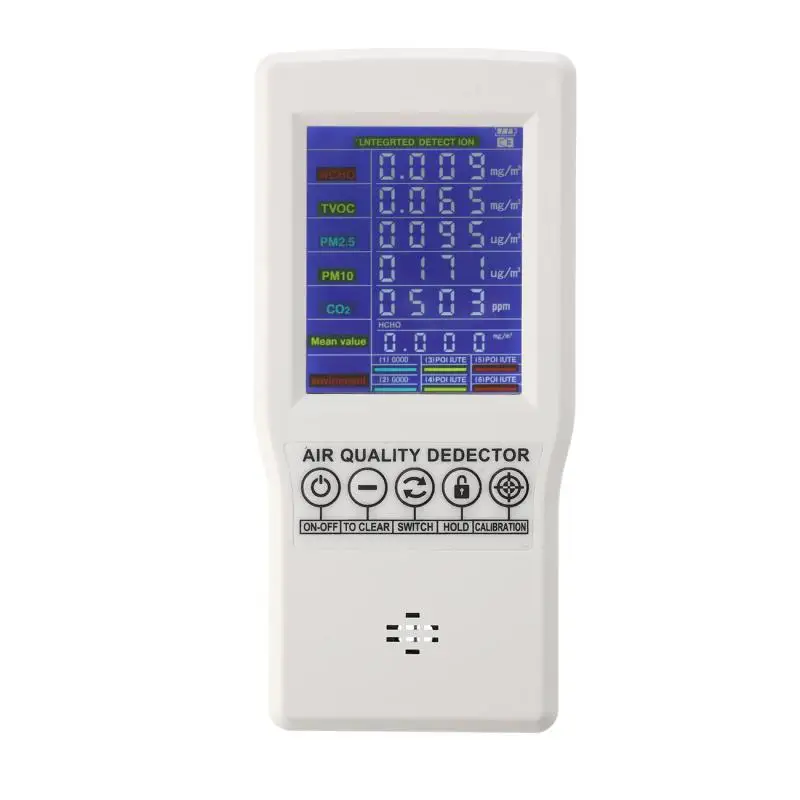 

PM2.5 Detector Air Quality Monitor Digital Testing Appliance For Supervising Formaldehyde Carbon Doxide Sensor Home Air Quality