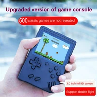 nostalgic retro portable mini handheld game console 8 bit 3 0 inch color lcd pocket video game player built in 500 game kid gift