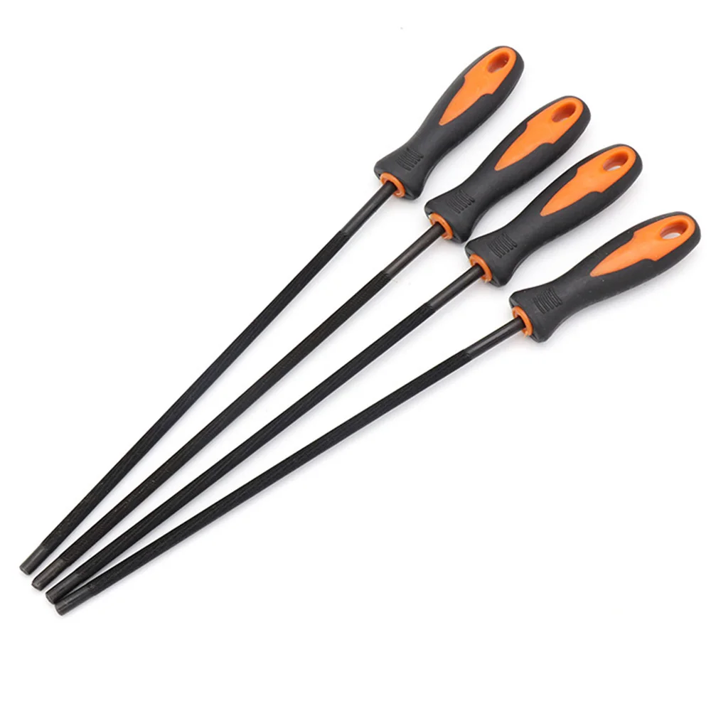 

4mm/4.8mm/5.5mm Chainsaw Files Round Chainsaw Sharpener with Plastic Handle Woodworking Hand Tools for Sharpening Accessories