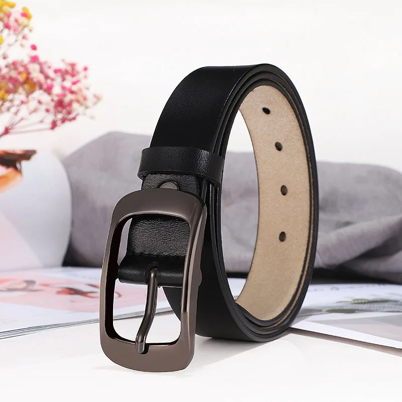 

Belt Men's Leather Automatic Buckle Belts For Young People Simple High-end Leather Pants Belts For Men And Women PD286