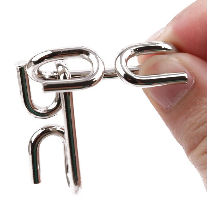 

18PCS/Set Metal Puzzle IQ Mind Brain Teaser Magic Wire Puzzles Game Toys Solutio For Children Adults
