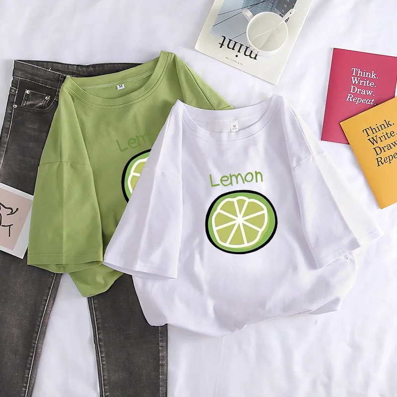 Новинка 2020 свободная белая футболка с коротким рукавом женская летняя хлопковая