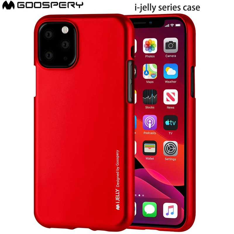 Для iPhone 11 11pro PRO MAX 7 8 Plus X XS XR Mercury Goospery чехол I JELLY ультратонкий мягкий гелевый