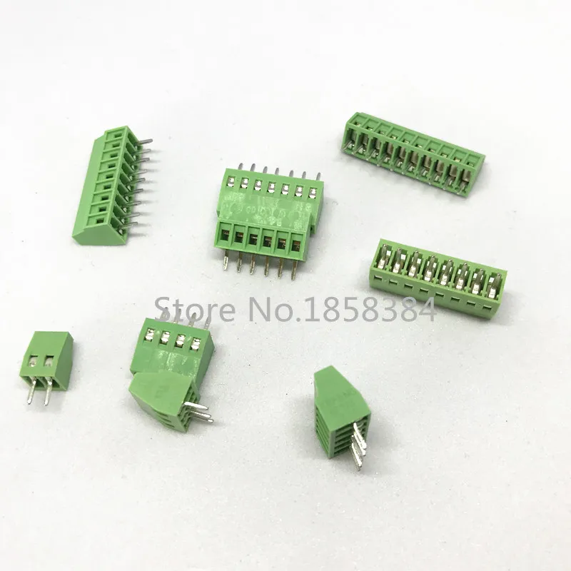 2 54 мм PCB винтовой клеммный блок 0 1 &quotPCB проводной соединитель 5P 6P 7P 8P 9P 10P 12P 14P 16P 150V6A