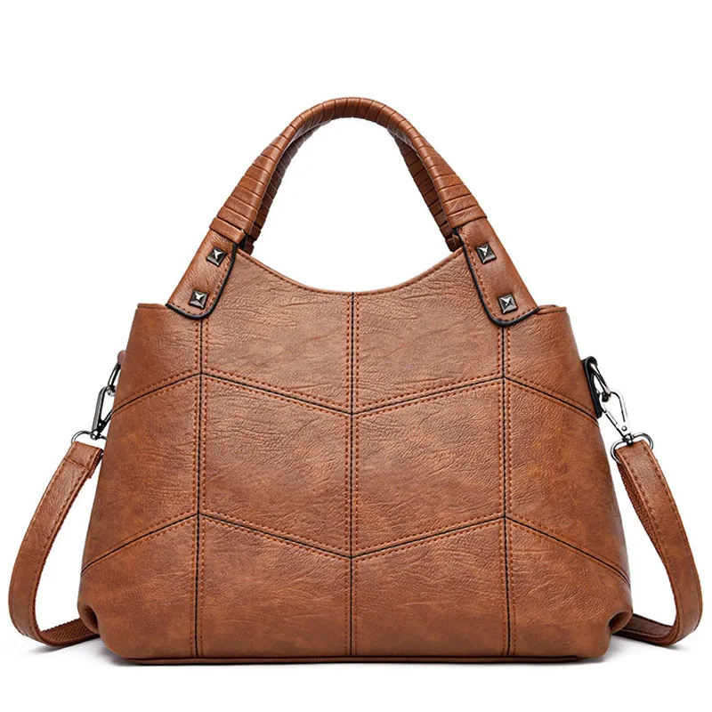 Популярные Роскошные кожаные сумочки женские сумки дизайнерские через плечо