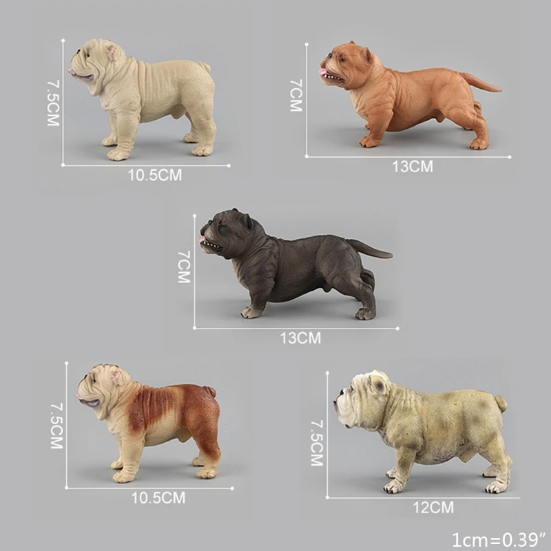 

L21F Miniature Action Figure Lifelike Dog Figurine Realistic Puppy Model Hobby Favors