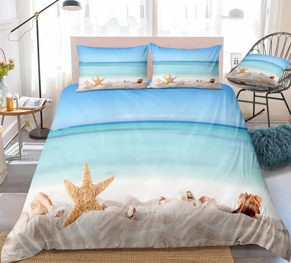 Пододеяльник набор постельного белья для детей 200X200 солнце океан печатных